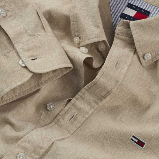 Tommy Hilfiger Ανδρικό πουκάμισο Regular Linen Blend Shirt